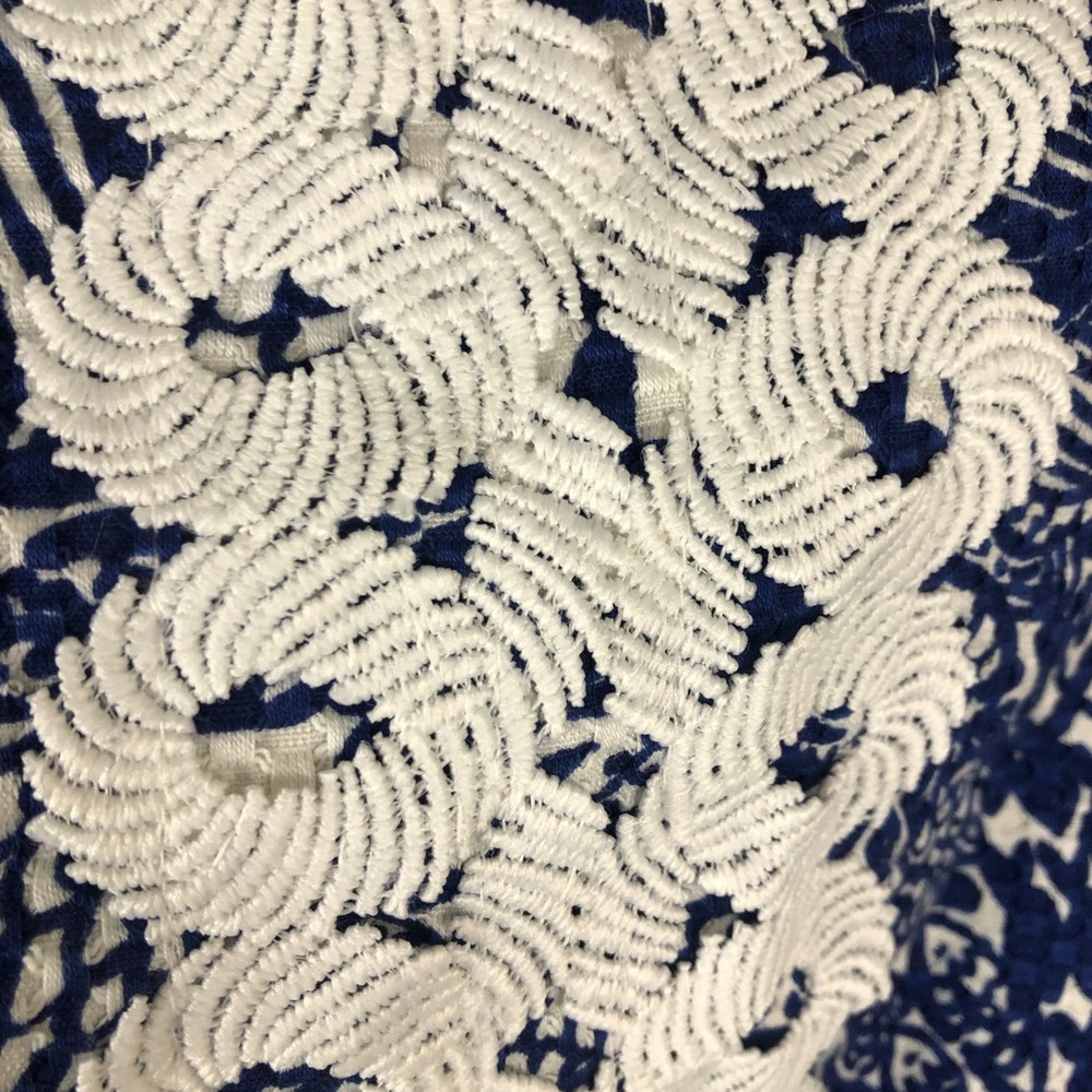 Lilly Pulitzer for Target Floral Blue and White Mini Dress - Picture 7 of 13